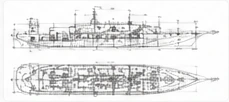 Ship design drawing